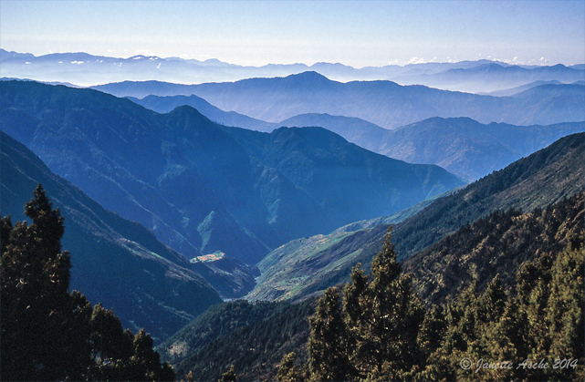 View of mountain  during helambu trek